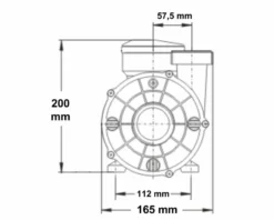 LX WTC 50M Spa Circulatiepomp 0,33 PK -KOKIDO Winkel 1808.3 1