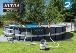 Intex Ultra Frame XTR Pool - 610 X 122 Cm - Met Zandfilterpomp En Accessoires -KOKIDO Winkel 26334gn sfeerafbeelding met accessoires