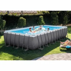 Intex Ultra Frame XTR Pool - 732 X 366 X 132 Cm - Met Zandfilterpomp En Accessoires -KOKIDO Winkel 26362 in use