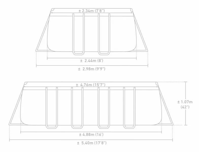 Intex Oval Prism Frame Pool - 610 X 305 X 122 Cm - Met Filterpomp En Accessoires 8 Intex Oval Prism Frame Pool - 610 X 305 X 122 Cm - Met Filterpomp En Accessoires - Afbeelding 8