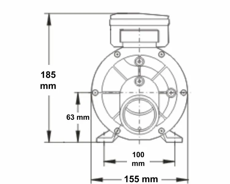 LX JA50 Spa Circulatiepomp 0,5 PK 9 LX JA50 Spa Circulatiepomp 0,5 PK - Afbeelding 9