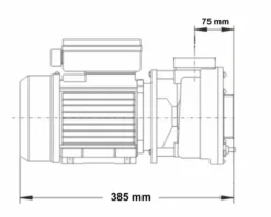 LX LP250 Spa Massagepomp 2,5 PK - 1 Speed 15 LX LP250 Spa Massagepomp 2,5 PK - 1 Speed -KOKIDO Winkel 3765.2