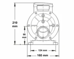 LX TDA75 Spa Circulatiepomp 0,75 PK -KOKIDO Winkel 3769.3 1