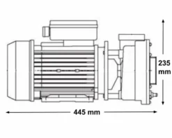 LX WP250 Spa Massagepomp 2,5 PK - 2 Speed -KOKIDO Winkel 3770.22