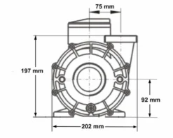 LX WP200 Spa Massagepomp 2 PK - 2 Speed -KOKIDO Winkel 3770.3