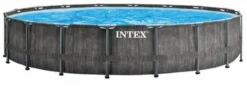 Uitgelichte producten 3 Intex Prism Frame Pool Greywood - 549 X 122 Cm – Met Filterpomp En Accessoires