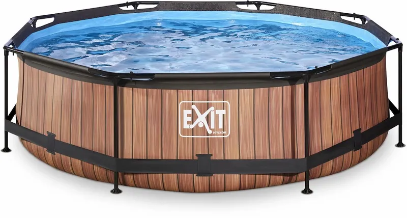 EXIT TOYS EXIT Wood Zwembad - 300 X 76 Cm - Met Filterpomp 1 EXIT TOYS EXIT Wood Zwembad - 300 X 76 Cm - Met Filterpomp