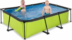 EXIT TOYS EXIT Lime Zwembad - 220 X 150 X 65 Cm - Met Filterpomp -KOKIDO Winkel 668 1200 exit 30 00 21 40 int 4