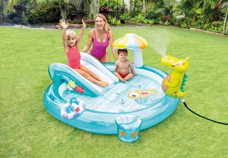Intex Gator Play Zwembad Speelcentrum - 201 X 170 X 84 Cm 2 Intex Gator Play Zwembad Speelcentrum - 201 X 170 X 84 Cm - Afbeelding 2