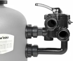 W'eau SPE-450 Side Mount Zandfilter 8m³ -KOKIDO Winkel 900 1071 side mount blackgrey 3