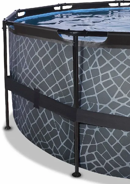 EXIT TOYS EXIT Stone Zwembad - 488 X 122 Cm - Met Zandfilterpomp En Trap 3 EXIT TOYS EXIT Stone Zwembad - 488 X 122 Cm - Met Zandfilterpomp En Trap - Afbeelding 3