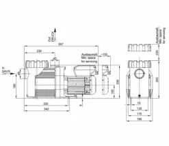 Speck Badu Prime Eco VS Variabele Zwembadpomp -KOKIDO Winkel badu 90 doorsnede 1