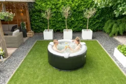 EXIT TOYS EXIT Silver Classic Opblaasbare Spa - 3 Persoons -KOKIDO Winkel exit silver classic opblaasbare spa 3 persoons in tuin sfeer boven