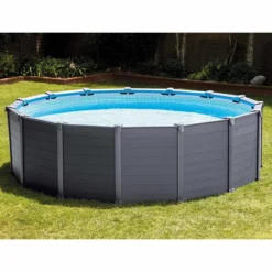 Intex Graphite Panel Pool - 478 X 124 Cm - Met Zandfilterpomp En Accessoires -KOKIDO Winkel graphite panel