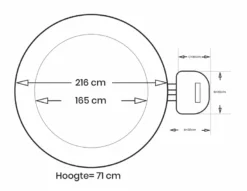Intex Pure Spa Bubble Therapy Opblaasbare Spa - 6 Persoons -KOKIDO Winkel intex bubbletherapy 6persoons afmetingen
