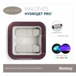 Bestway Lay-Z Spa Maldives HydroJet Pro Opblaasbare Spa - 7 Persoons -KOKIDO Winkel maldives spa
