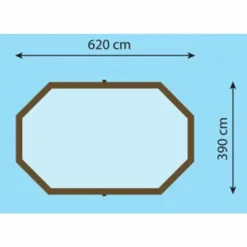 Gardipool Oblong 6.20 X 3.90 X 1.33 M Houten Zwembad -KOKIDO Winkel oblong6 1
