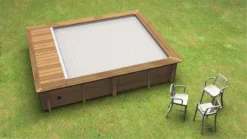 BWT Compact Stadszwembad - 4.20 X 3.50 X 1.33 M - Met Zandfilterpomp En Omkasting -KOKIDO Winkel piscine urbaine carre ambiance 2019 3 resultaat 1