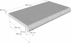 Scandi Roc Napoli Randtegel - Baltic Light Grey -KOKIDO Winkel scandi roc napoli randtegel afmetingen 6