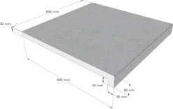 Scandi Roc Sydney Randtegel - Baltic Light Grey -KOKIDO Winkel scandi roc sydney randtegel afmetingen 2