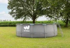 W'eau Steel Frame Zwembad - 427 X 122 Cm - Met Filterpomp En Accessoires -KOKIDO Winkel w eau zwembad voorkant