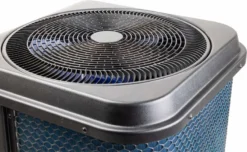 W'eau Vertical Full Inverter Zwembad Warmtepomp - 6 KW -KOKIDO Winkel warmtepomp zwart 3 2